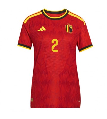 Belgien Zeno Debast #2 Hjemmebanetrøje Dame VM 2026 Kortærmet